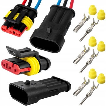 KOSTKA WTYK ZŁĄCZE HERMETYCZNE SUPERSEAL 3 PIN 1.5