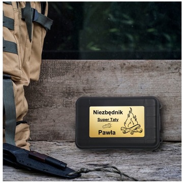 Prezent na DZIEŃ OJCA Zestaw Survival na Biwak z grawerem ZESTAW DLA TATY