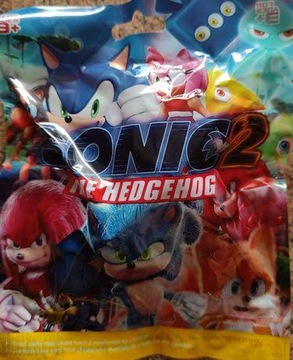 SASZETKA SONIC 2 THE HEDGEHOG FIGURKA + 3 KARTY
