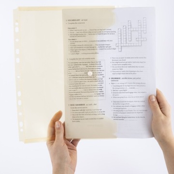 Папка-конверт А4 для переплета, ПРОЗРАЧНАЯ