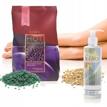 WOSK TWARDY ItalWax + emulsja opóźniająca wzrost