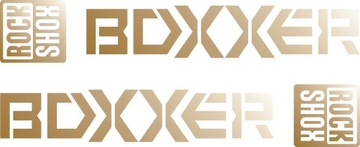 BOXXER ROCK SHOX złota naklejka amortyzator 134C