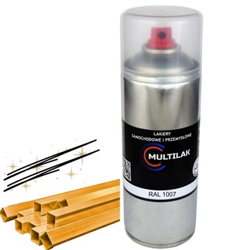 Lakier farba w sprayu do aluminium RAL 1007 Półmat