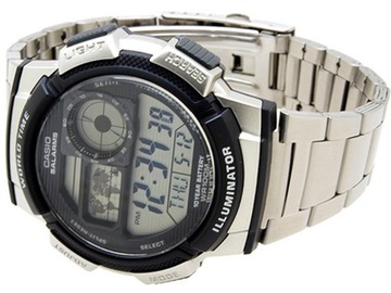 ZEGAREK MĘSKI CASIO AE-1000WD 1A (zd073h) - WORLD TIME + BOX