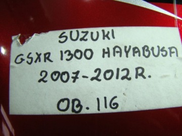БОКОВОЙ ОБТЕКАТЕЛЬ ПЕРЕДНИЙ ПЛАСТИКОВЫЙ БОКОВОЙ SUZUKI GSXR 1300 HAYABUSA 2007-2012R
