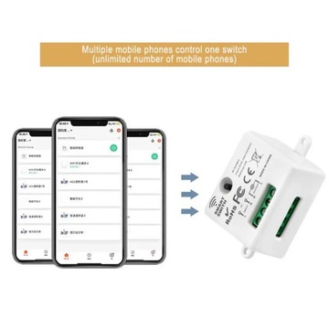 Мини-переключатель Wi-Fi Tuya Smart Life APP кнопочный выключатель света RF 433 МГц