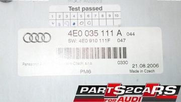 6 CD-ЧЕЙНДЖЕР AUDI S8 A8 D3 4E0035111A