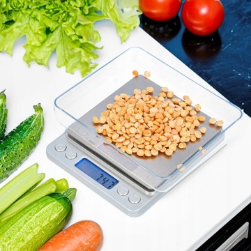 ВЕСЫ ЮВЕЛИРНЫЕ, карманные электронные, с ЖК-дисплеем, 2 кг, 0,1 г