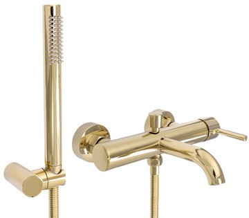 Bateria Wannowa Słuchawka Wylewka Lungo Gold Box