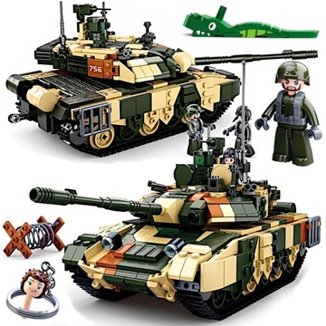 БЛОКИ АРМЕЙСКИЙ ТАНК РОССИЙСКИЙ Т-90 МС + LEGO ОРУЖИЕ