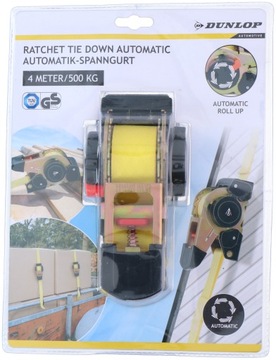 PAS TRANSPORTOWY z grzechotką 4 m x 38 mm 500 kg DUNLOP