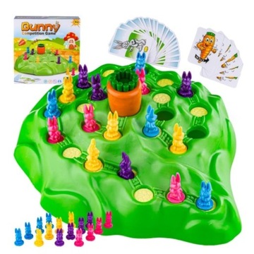 Семейная шахматная игра Happy Rabbit Carrot Competition для детей