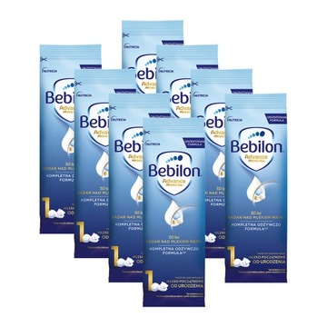Bebilon 1 Advance Pronutra Mleko początkowe w saszetkach ZESTAW 8 x 27,6 g