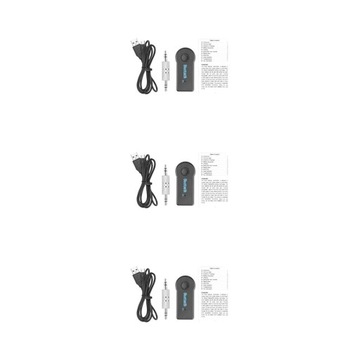 3 zestaw Odbiornik audio stereo 3,5 mm Adapter