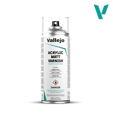 Vallejo 28531 Acrylic Matt Spray Varnish 400 ml