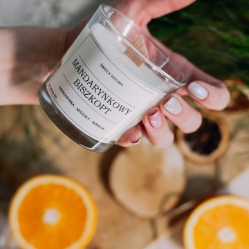 Соевая ароматическая свеча TANGERIN СПОНЖ ТОРТ 200мл