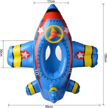 НАДУВАННЫЙ САМОЛЕТ С РУЛЕМ И СИДЕНЬЕМ ДЛЯ ПЛАВАНИЯ
