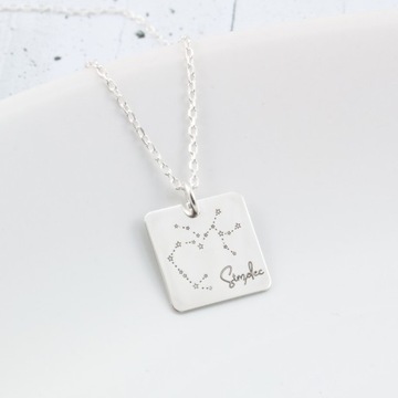 Naszyjnik STRZELEC srebrny znak zodiaku srebro 45