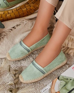 ZIELONE ESPADRYLE DAMSKIE MELLDI 37