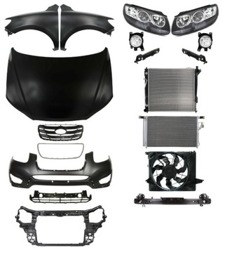 HYUNDAI SANTA FE 09-12 NÁRAZNÍK PAS KAPOTA BLATNÍK