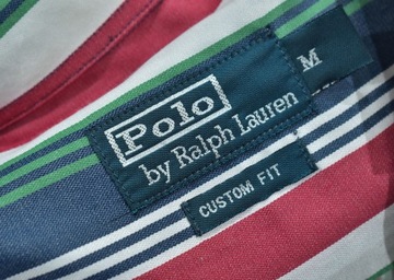 RALPH LAUREN Custom Fit Koszula w Paski / M