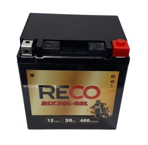 Akumulator żelowy RECO RIX30L-GEL 12V 30Ah 400A P+ YIX30L-BS YIX30L-GEL