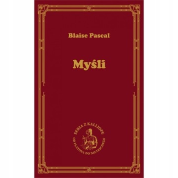 MYŚLI PASCAL BLAISE KSIĄŻKA