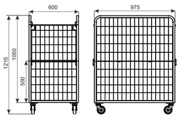 КОНТЕЙНЕР ДЛЯ БЕЛЬЯ КАРТОН 200 кг ПРОЧНАЯ СКЛАДНАЯ ТЕЛЕЖКА 600х1000 ПОЛЬСКАЯ