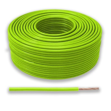 LINKA 1mm LgY 1 PRZEWÓD JEDNOŻYŁOWY 1x1 mm2 ZIELONY KABEL 10 METRÓW