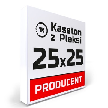 Kaseton z Pleksi reklamowy LED 25x25cm