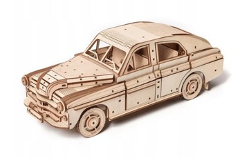 Drewniany Model Puzzle 3D - PRL FSO Warszawa M20