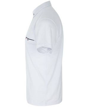 KOSZULKA męska POLO BIAŁA z kieszonką rozmiar 5XL