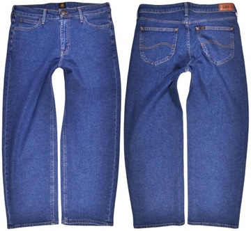 LEE spodnie BLUE jeans MOM STRAIGHT_ W32 L29