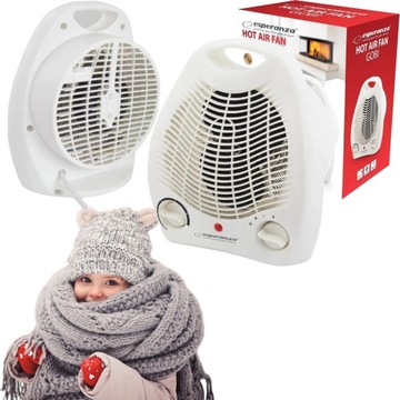 MOCNY GRZEJNIK ELEKTRYCZNY FARELKA 2000W TERMOWENTYLATOR OGRZEWACZ CIEPŁO