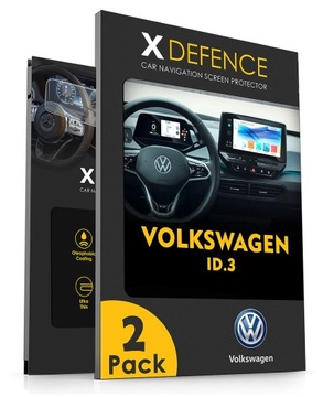 2w1 SZKŁO OCHRONNE NA NAWIGACJĘ EKRAN DO VOLKSWAGEN ID.3