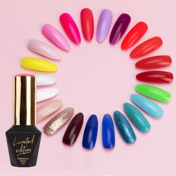 MOLLYLAC Гибридный лак для ногтей 10 г Интенсивный красный № 461