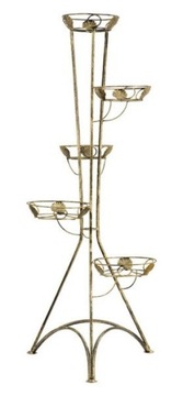 KWIETNIK METALOWY STOJAK NA 5 KWIATY 130CM 130