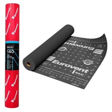 MEMBRANA DACHOWA MOCNA NA DACH WYSOKOPAROPRZEPUSZCZALNA EUROVENT MAXI 140g