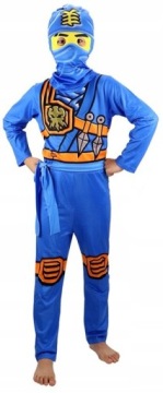 КОСТЮМ НИНДЗЯ НИНДЗЯГО Голубая Сойка 6-7 лет 122/128