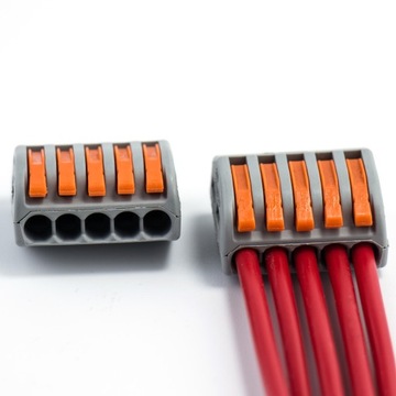 SZYBKOZŁĄCZEK złączy prądu elektrycznego,szybkie ZESTAW drut/linka 50szt