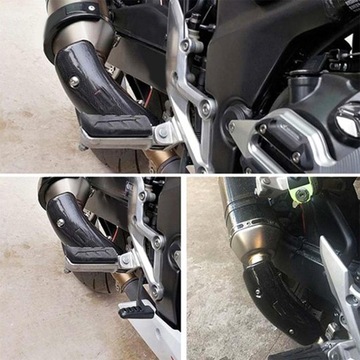 Универсальный теплозащитный экран выхлопной системы длиной 19,5 см, центральный глушитель из углеродного волокна