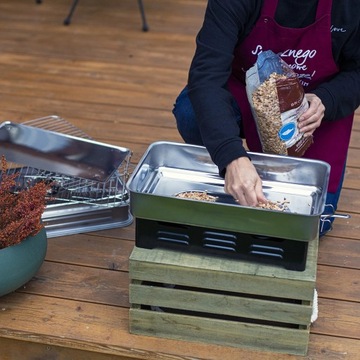 XL Balcony Smokehouse с регулировкой емкости