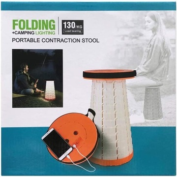 Туристический рыболовный стол с лампой и аккумулятором