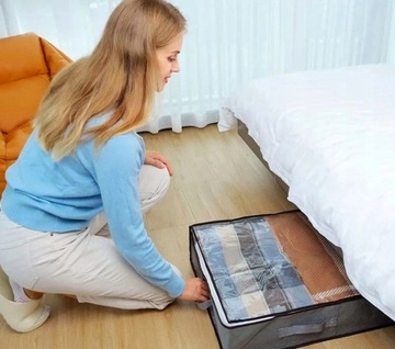 Большой чехол-органайзер для одежды, постельного белья, сумки, одеяла XL, прочный под кровать.