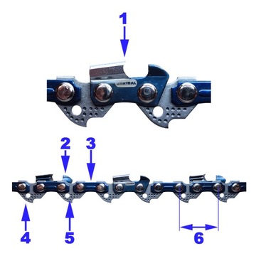 Прочная режущая цепь для пилы PARKSIDE PKS 1600 B2
