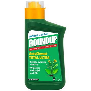 ROUNDUP 1L ANTYCHWAST TOTAL ULTRA KONCENTRAT CHWASTY RANDAP BEZ GLIFOSATU