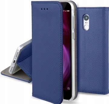 ETUI FLIP MAGNET CASE DO XIAOMI REDMI NOTE 4 4X +SZKŁO
