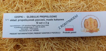 Czopki propolisowe z rokitnikiem - hemoroidy, infekcje