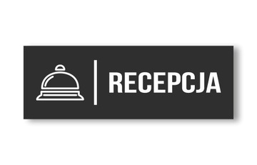 Tabliczka Informacyjna Recepcja 20x7cm PCV 3mm UV