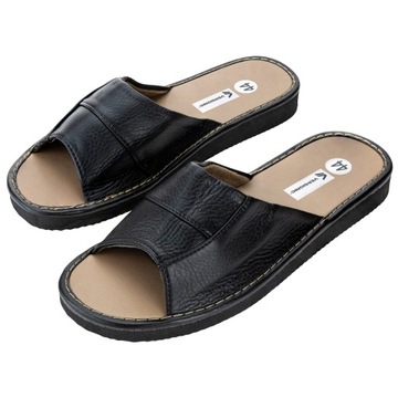 Тапочки мужские, размер 43 - 44, черные VERGIONIC